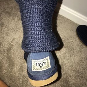 Navy Blue Crochet Uggs- Woman’s 8.5
